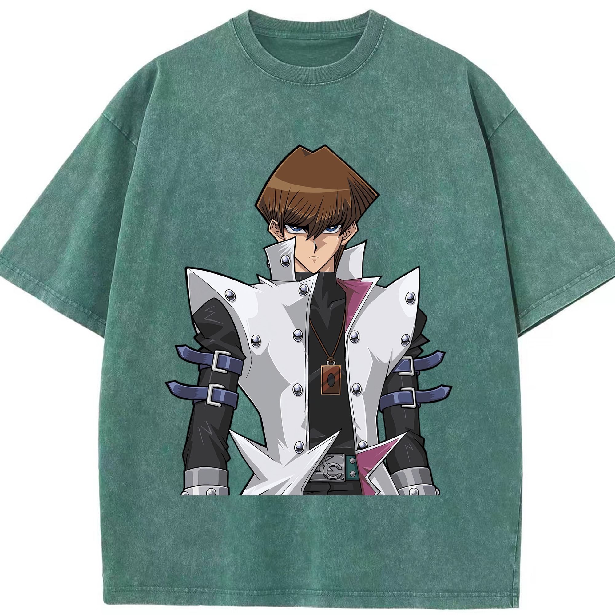 （画像用） 遊☆戯☆王 Yu-Gi-Oh! 綿100% ヴィンテージ風 半袖Tシャツ（フロントプリント）